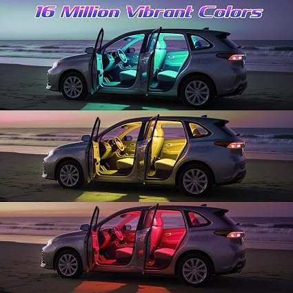 Winzwon Car Interior Lights, LED Lights for Halloween Car Accessories - Image 4